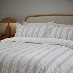 Murmur Lora Print Single Duvet Cover SET, Ballintoy Blue - thumbnail 1