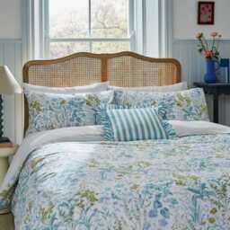 Helena Springfield Secret Garden Foxglove Print Kingsize Duvet Cover SET, Aqua - thumbnail 1