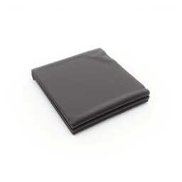 Bedeck of Belfast 200 Thread Count Plain Dye Double Flat Sheet, Slate - thumbnail 1