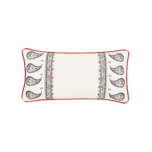 Joules Tapestry Paisley Cushion 60cm x 30cm, Multi - image 1
