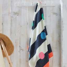Joules Multi Spot Beach Towel, Multi - thumbnail 2