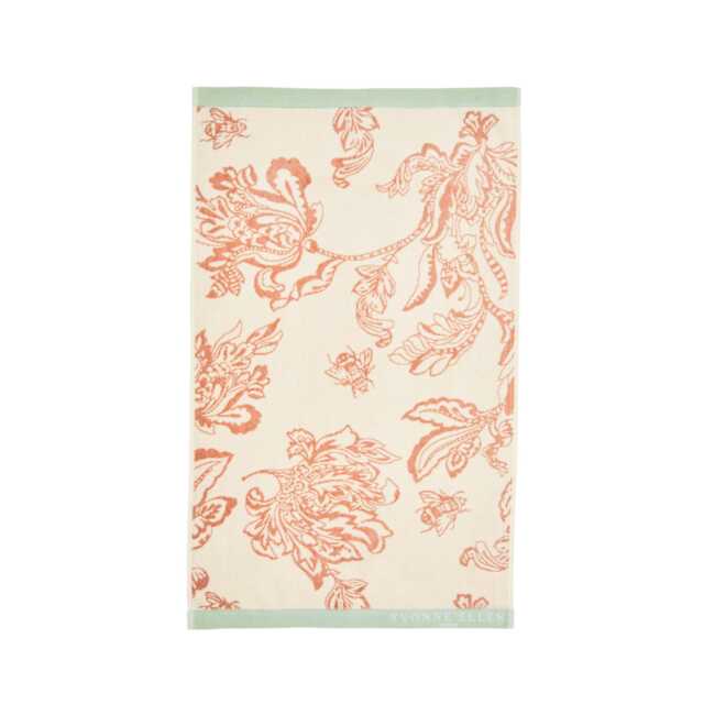 Yvonne Ellen Signature Floral Hand Towel, Vintage Rose - image 1