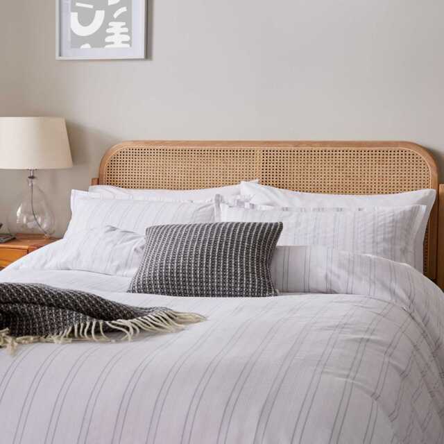 Murmur Laurel Kingsize Duvet Cover SET, Cloud Grey - image 1
