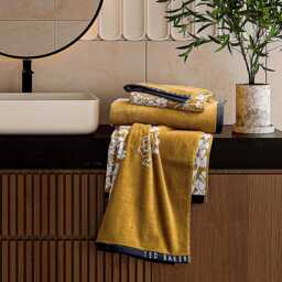 Ted Baker Wisteria Bath Sheet, Gold - thumbnail 2