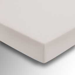 1951 Plain Dye Percale Single Fitted Sheet, Putty
