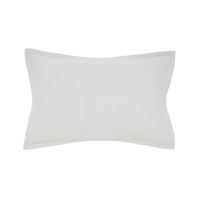 Murmur Hush Oxford Pillowcase, Cloud Grey - image 1