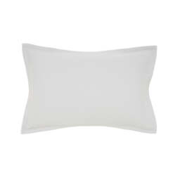 Murmur Hush Oxford Pillowcase, Cloud Grey - thumbnail 1