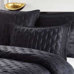 Donna Karan Essential Quilted Standard Pillowcase, Charcoal - thumbnail 2