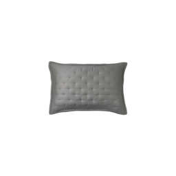 Donna Karan Essential Quilted Standard Pillowcase, Charcoal - thumbnail 1