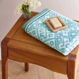 Bedeck of Belfast Aldin Bath Towel, Celadon - thumbnail 2