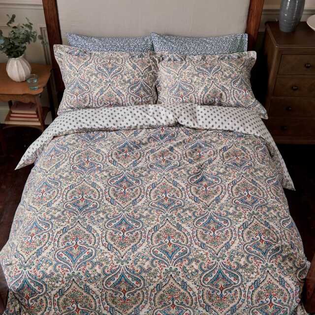 Joules Paisley Single Duvet Cover Set, Multi - image 1