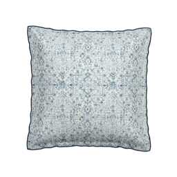 Bedeck of Belfast Dhaka Pair of Square Oxford Pillowcases, Blue