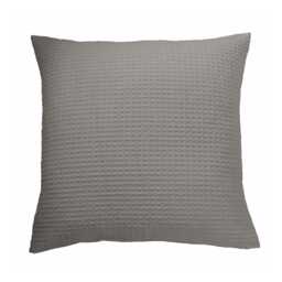 Murmur Lida Pair of Square Oxford Pillowcases, Cloud Grey - thumbnail 1