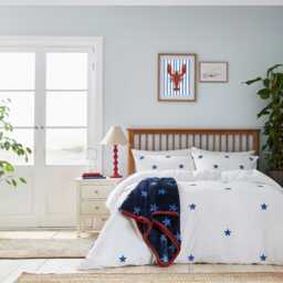 Helena Springfield Long Island Tufted Star Double Duvet Cover SET, Colbalt - thumbnail 2