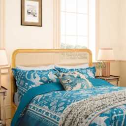 Joules Hidcote Birds Floral Single Duvet Cover SET, Blue - thumbnail 1