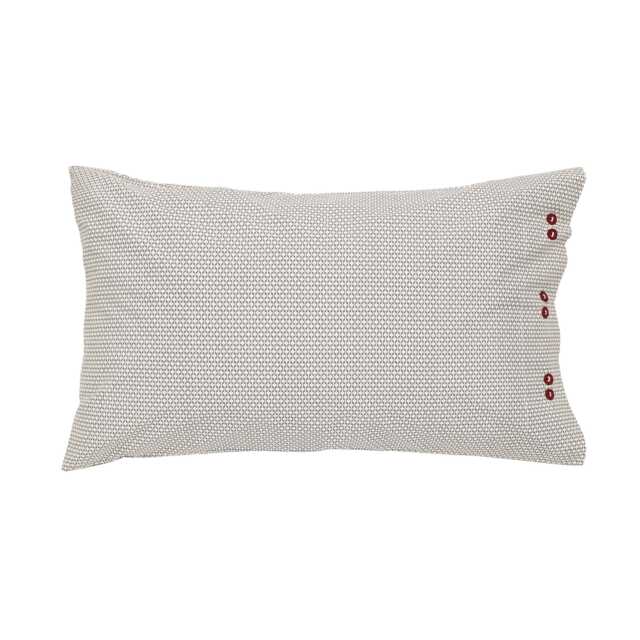 Bedeck of Belfast Lucine Pair of Standard Pillowcases, Graphite - image 1