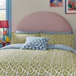 Land & Shore Corie Pair of Standard Pillowcases, Green - thumbnail 2