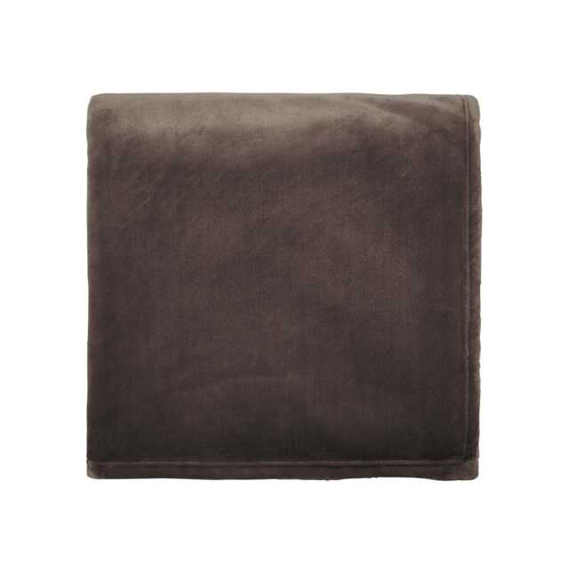 Helena Springfield Calico & Chalk Snug Fleece Throw, Chocolate - image 1