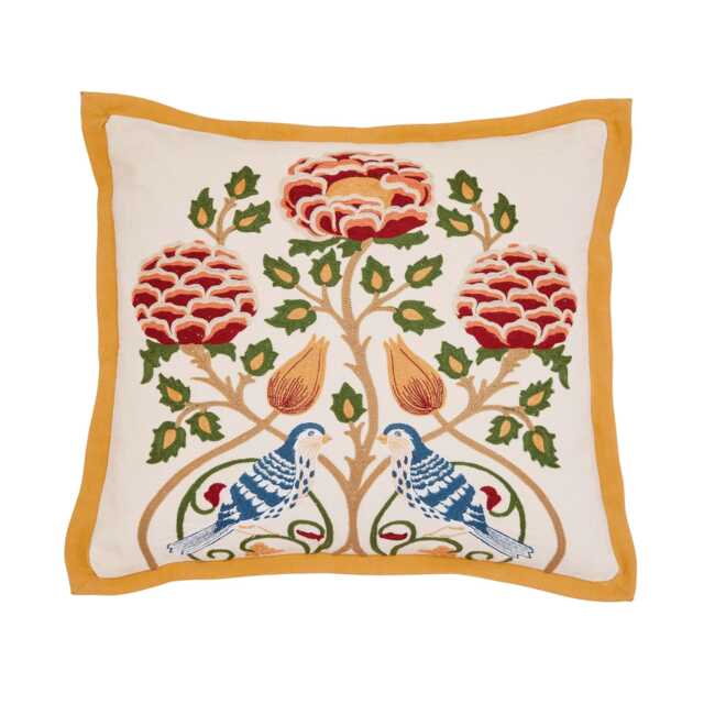 Morris & Co Seasons By May Cushion 45cm x 45cm, Indigo - image 1