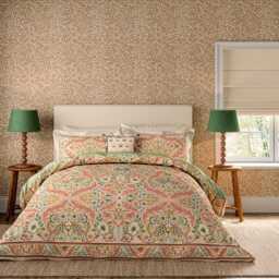 Morris & Co - V&A Earthly Paradise Double Duvet Cover SET, Rose & Pale Olive - thumbnail 2