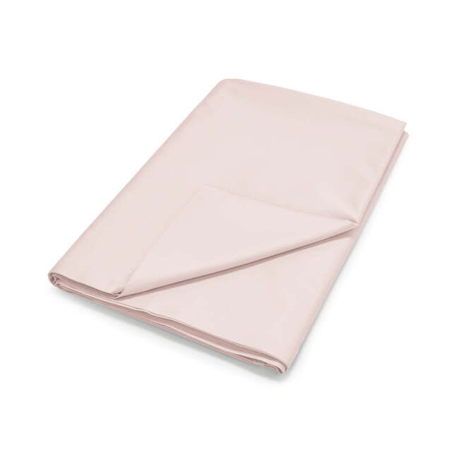 By Bedeck 500 Thread Count Plain Dye Double Flat Sheet, Pink - image 1