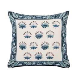 William Morris - V&A Earthly Paradise Cushion 45cm x 45cm, Teal & Sea Green - thumbnail 1