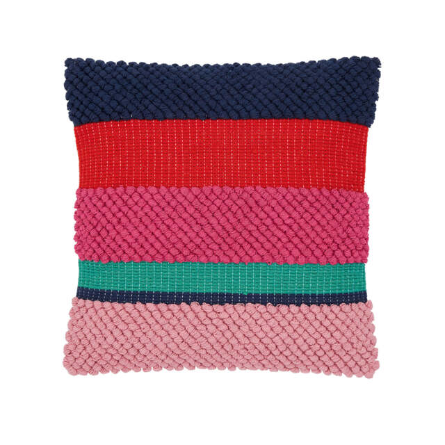 Joules Chatsworth Stripe Cushion 45cm x 45cm, Multi - image 1