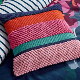 Joules Chatsworth Stripe Cushion 45cm x 45cm, Multi - thumbnail 2