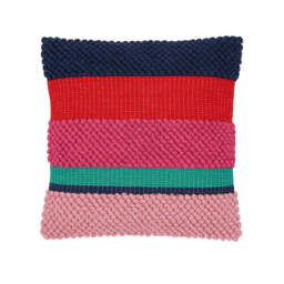 Joules Chatsworth Stripe Cushion 45cm x 45cm, Multi - thumbnail 1