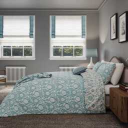 Helena Springfield Harvest Moon Sunflowers Super Kingsize Duvet Cover SET, Teal - thumbnail 2