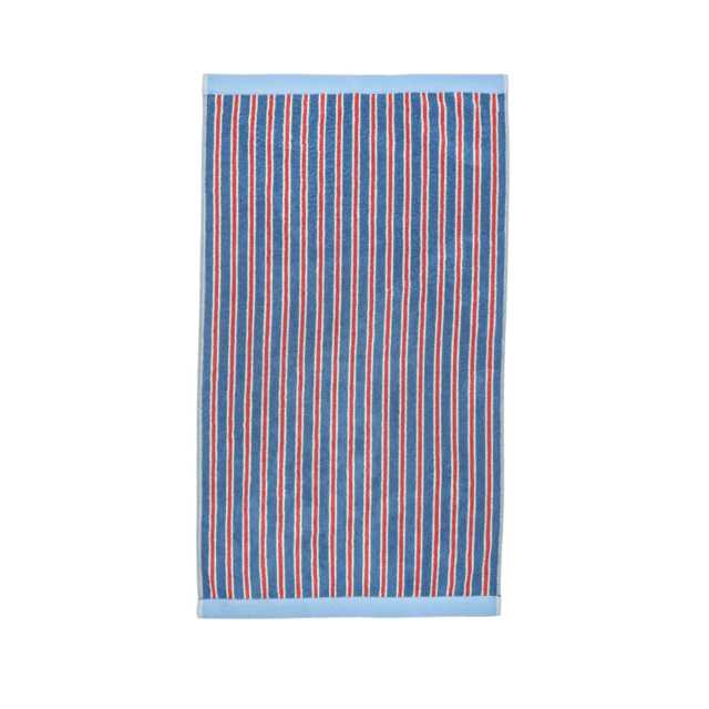 Land & Shore Causeway Stripe Bath Sheet, Blue/Red - image 1