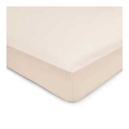 By Bedeck 500 Thread Count Plain Dye Super Kingsize Fitted Sheet, Linen - thumbnail 2