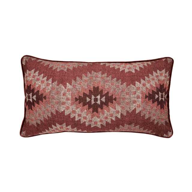 Bedeck of Belfast Navajo Cushion 70cm x 40cm, Red/Natural - image 1