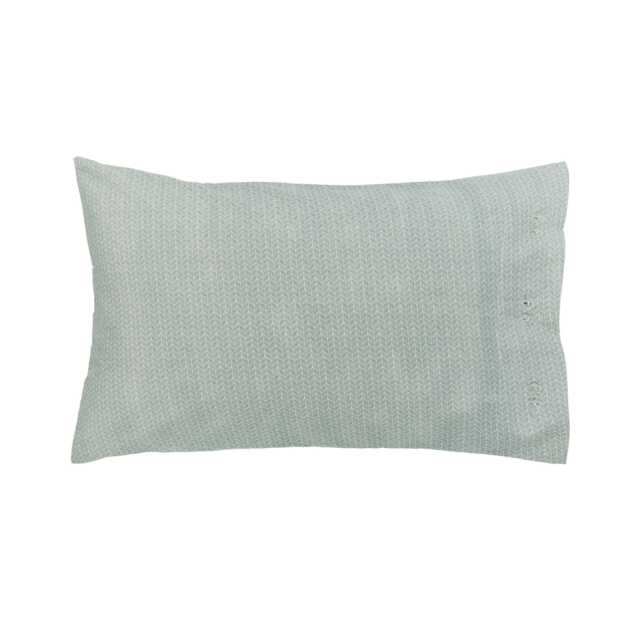 Bedeck of Belfast Addison Pair of Standard Pillowcases, Gold & Teal - image 1
