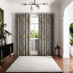 "Ted Baker Vietnm Lined Curtains 66"" x 72"", Gold" - thumbnail 2