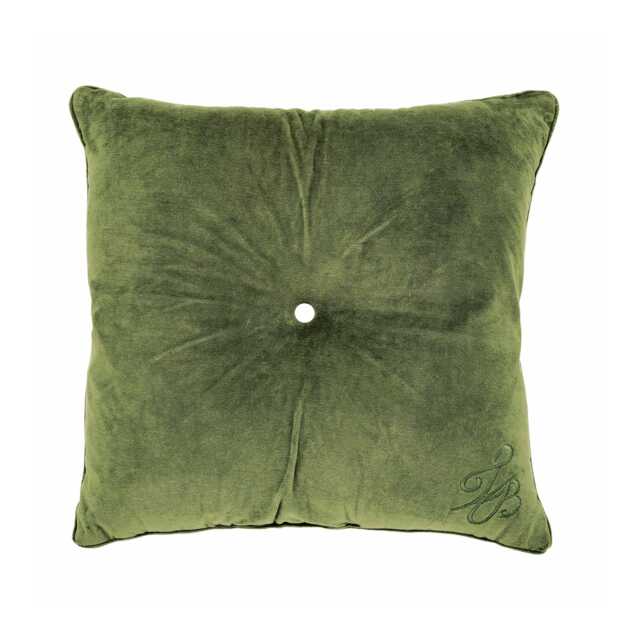 Ted Baker Branded Button Cushion 50cm x 50cm, Green - image 1