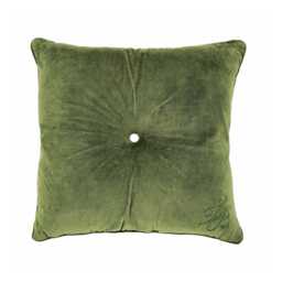 Ted Baker Branded Button Cushion 50cm x 50cm, Green - thumbnail 1