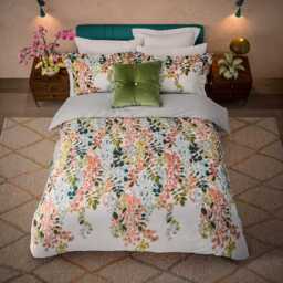 Ted Baker Branded Button Cushion 50cm x 50cm, Green - thumbnail 2