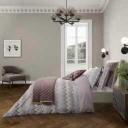 Bedeck of Belfast Claudia Single Duvet Cover Set, Pink & Green - thumbnail 2