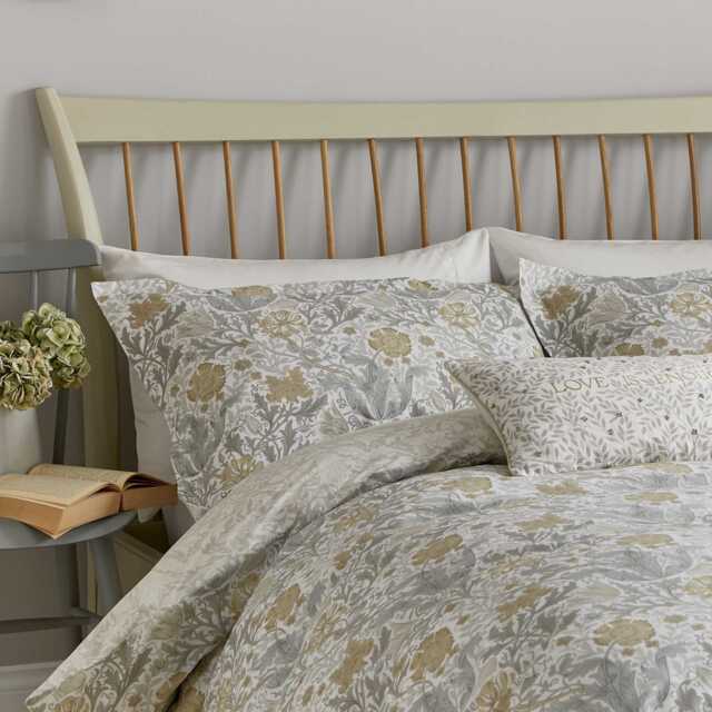 Morris & Co Compton Double Duvet Cover SET, Neutral - image 1