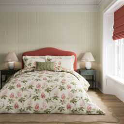 Sanderson Chestnut Tree Super Kingsize Duvet Cover SET, Coral - thumbnail 2