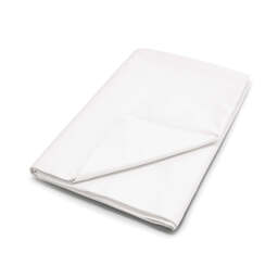 By Bedeck 500 Thread Count Plain Dye Single Flat Sheet, White
