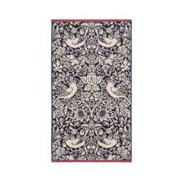 William Morris Strawberry Thief Bath Sheet, Blue