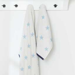 Helena Springfield Long Island Star Bath Towel, Blue & Red - thumbnail 2