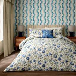 Sanderson Amanpuri Double Duvet Cover SET, Blue - thumbnail 2