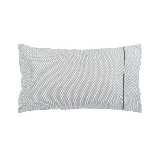 Bedeck of Belfast Reya Pair of Standard Pillowcases, Green - image 1