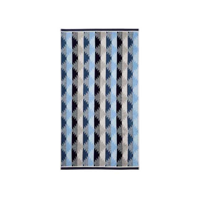Bedeck of Belfast Kayah/Liyana Hand Towel, Indigo & Charcoal - image 1