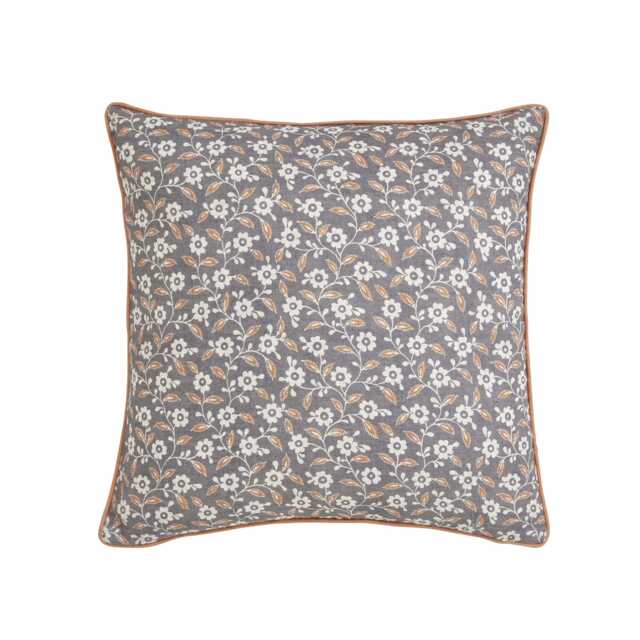 Helena Springfield Harvest Moon Folk Ditsy Cushion 45cm x 45cm, Graphite/Copper - image 1