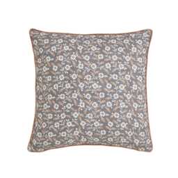 Helena Springfield Harvest Moon Folk Ditsy Cushion 45cm x 45cm, Graphite/Copper