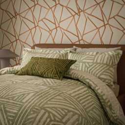 Harlequin Crater Super Kingsize Duvet Cover SET, Jade - thumbnail 1